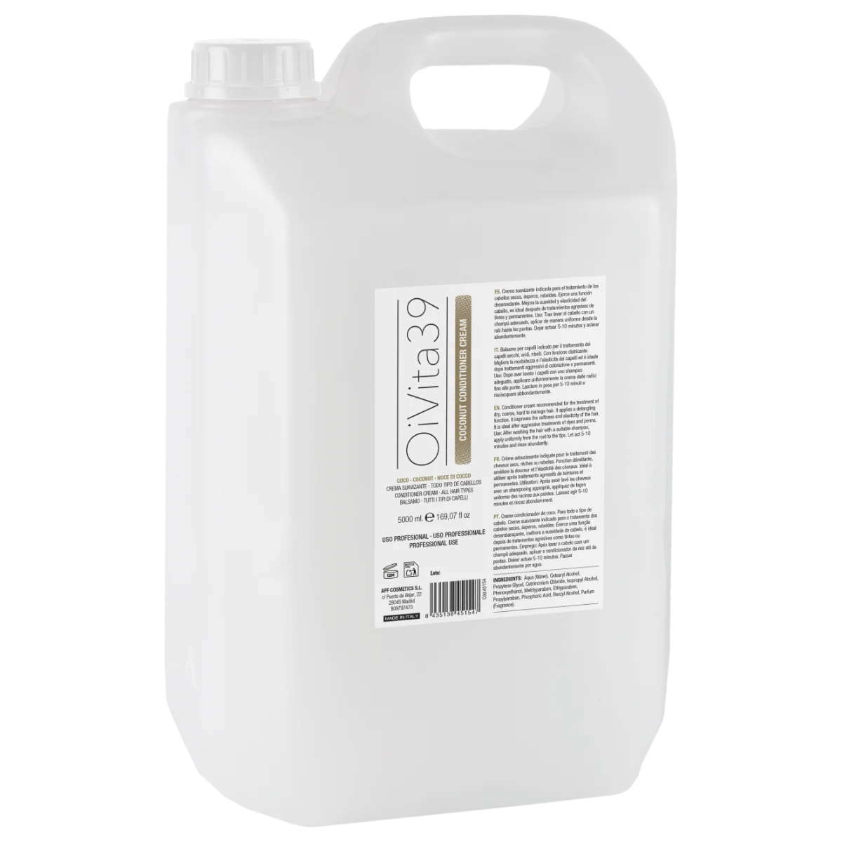 OIV OIESP45154 OiVita39 Frequent Use Coconut Conditioner, 5l